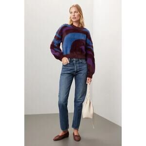 Louna Printed Fuzzy Sweater 💚
